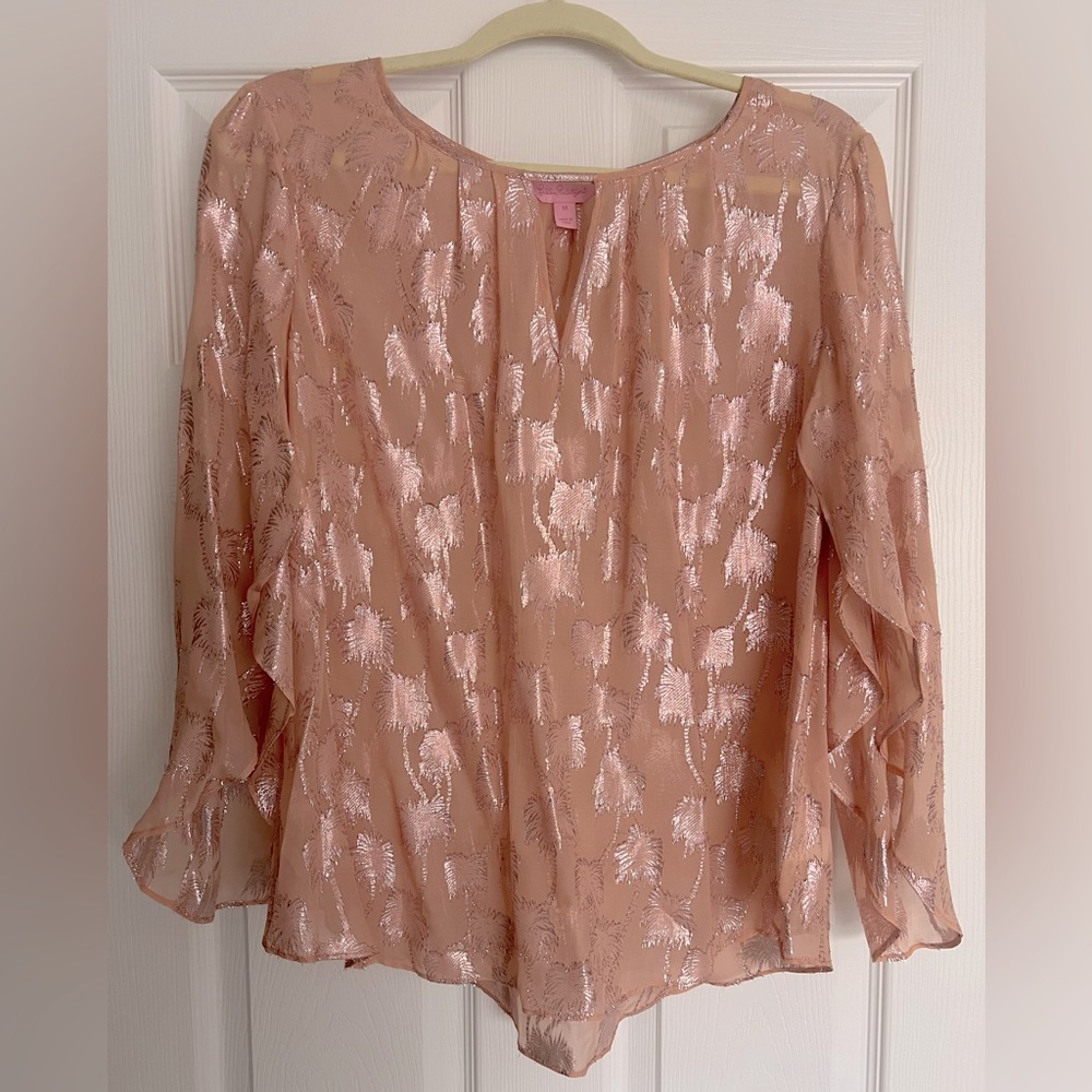Lilly Pulitzer Beccer Blouse, Size: Medium